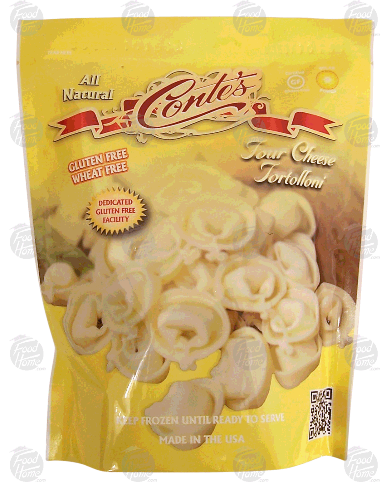 Conte's  four cheese tortollini, gluten free, wheat free Full-Size Picture